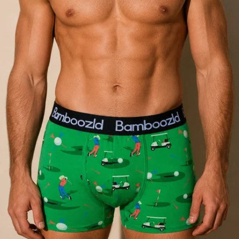 Bamboozld Men's Bamboo Trunks - Born to Bogey