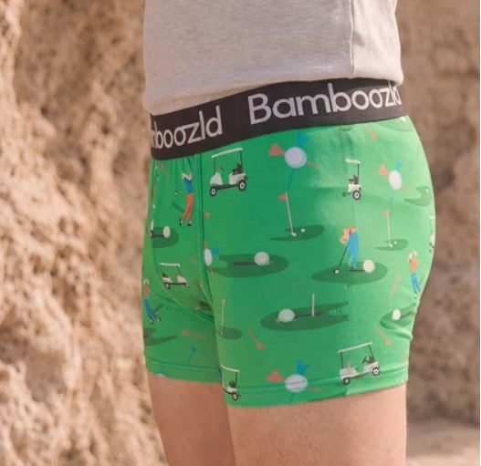 Bamboozld Men's Bamboo Trunks - Born to Bogey