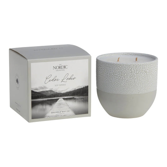 Nordic Ceramic Candles - Cedar Lakes