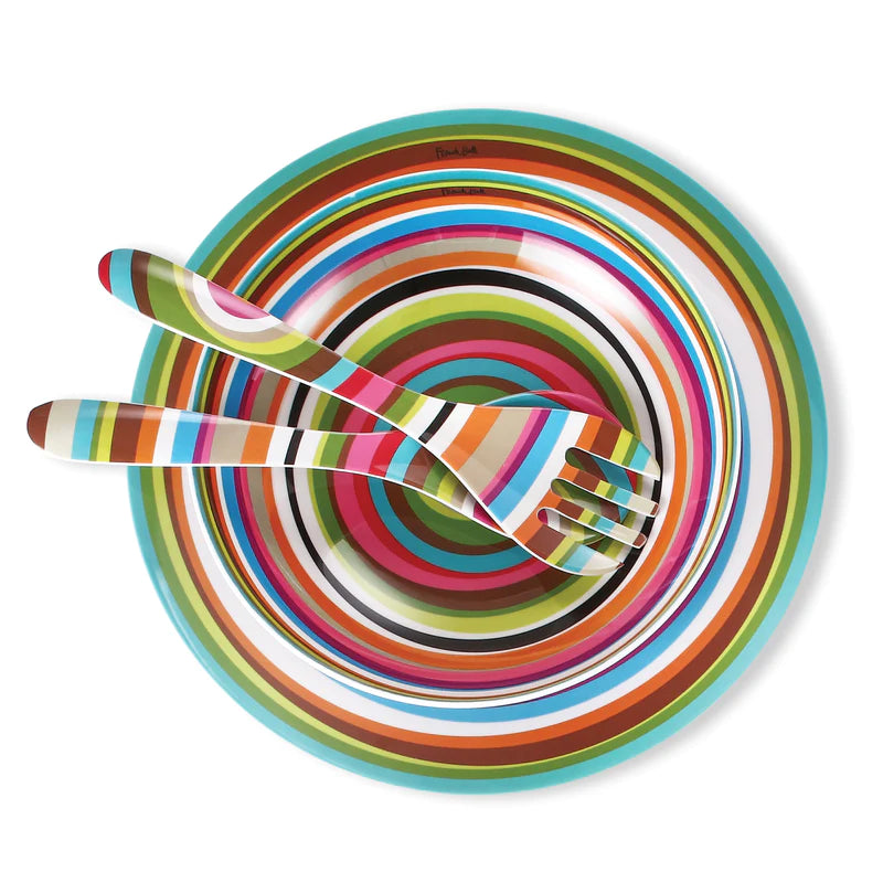 French Bull Picnic Salad Bowl & Servers - Ring