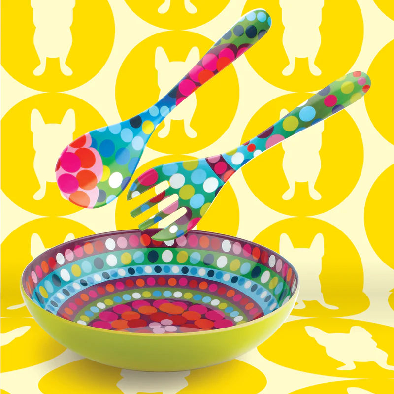 French Bull Picnic Salad Bowl & Servers Bindi