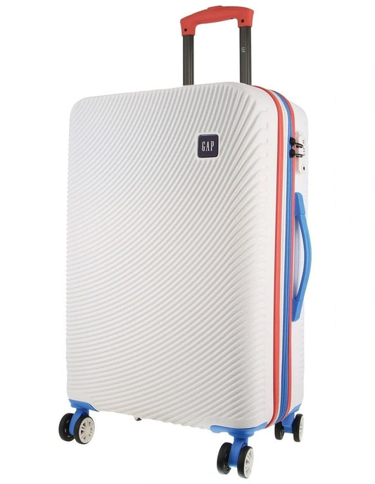 Gap Stripe Medium Suitcase - Hard Shell Luggage with TSA Lock and 360° Double Wheels."