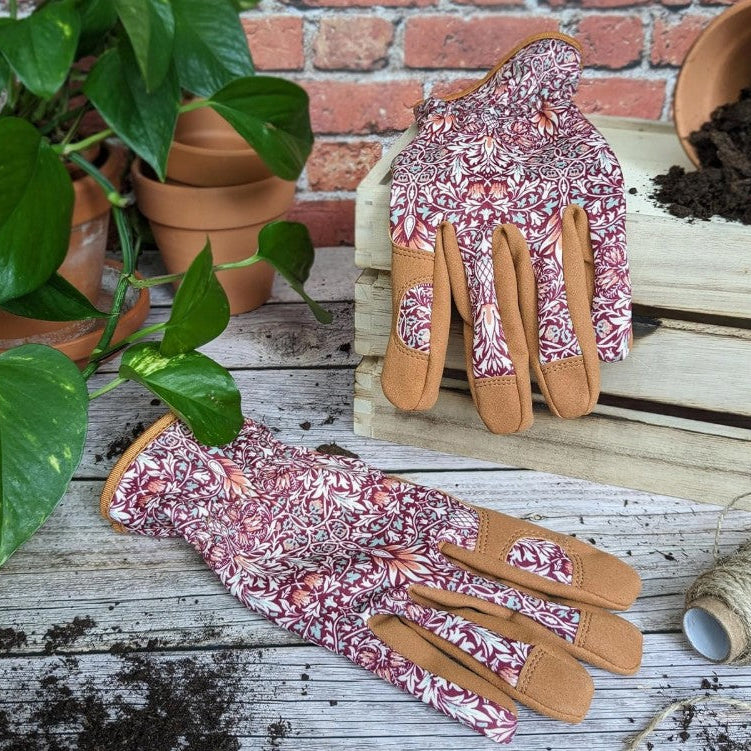 William Morris Gardening Gloves for Women – Stylish Garden Gloves - Snakeshead