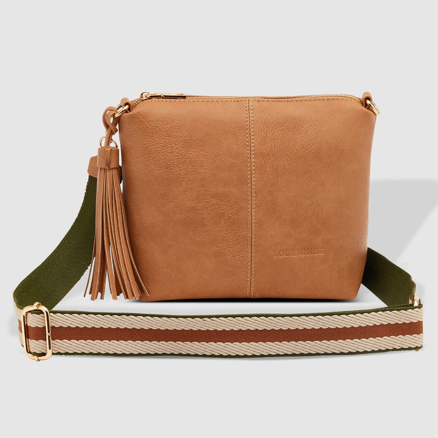Louenhide Kasey Stripe Crossbody Bag - Tan