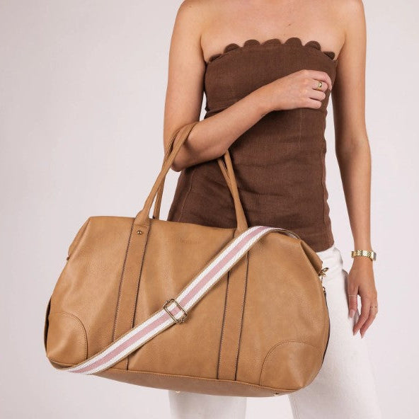 Louenhide Alexis Camel Weekender Bag