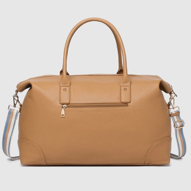 Louenhide - Alexis Stripe Weekender Travel Bag - Camel Stripe
