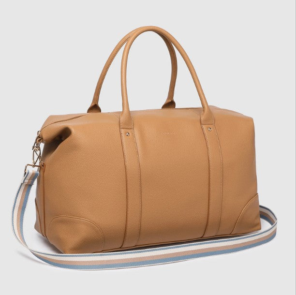 Louenhide - Alexis Stripe Weekender Travel Bag - Camel Stripe