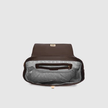 Louenhide - Arden Suedette Shoulder Bag - Chocolate