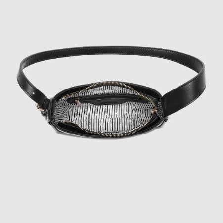 Louenhide Ivy Black Shoulder Bag – Vegan Leather Shoulder Bag