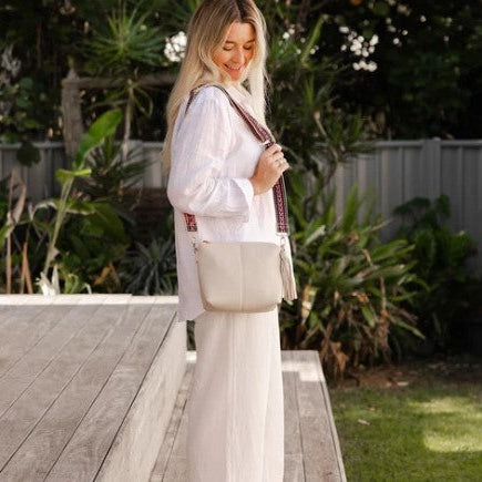 Louenhide - The Kasey Crossbody Bag - Linen