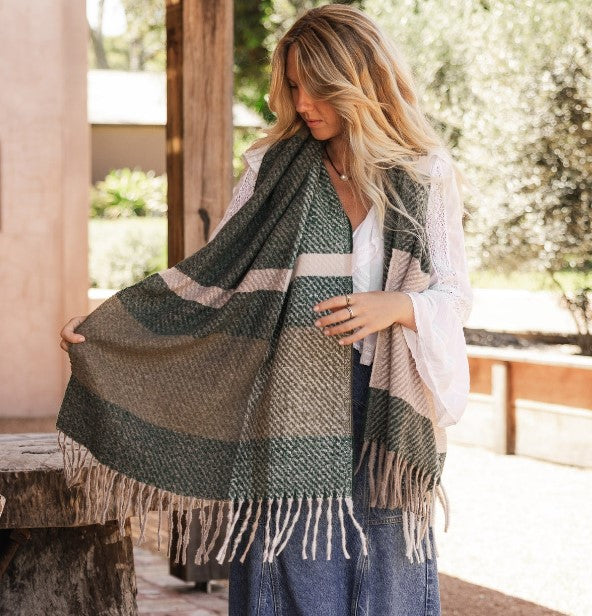 Louenhide Scarf Cambridge - Forest Green