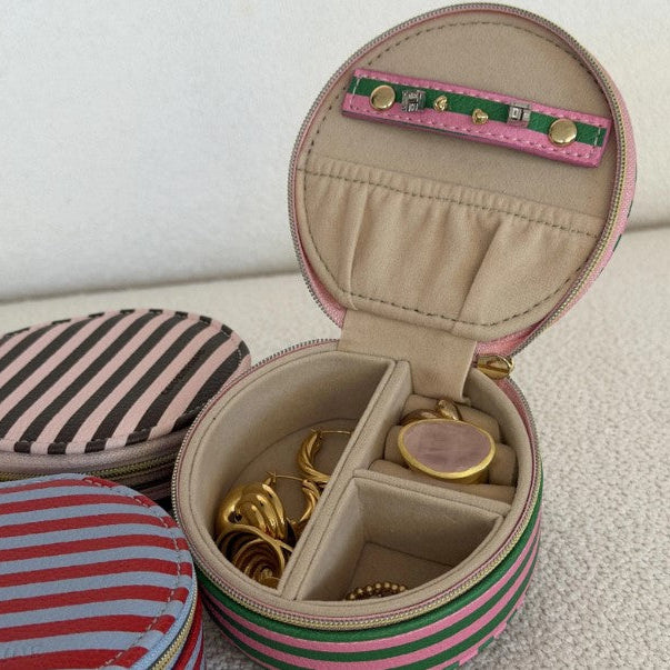 Louenhide - Sisco Jewellery Box - Green/Bubblegum Pink