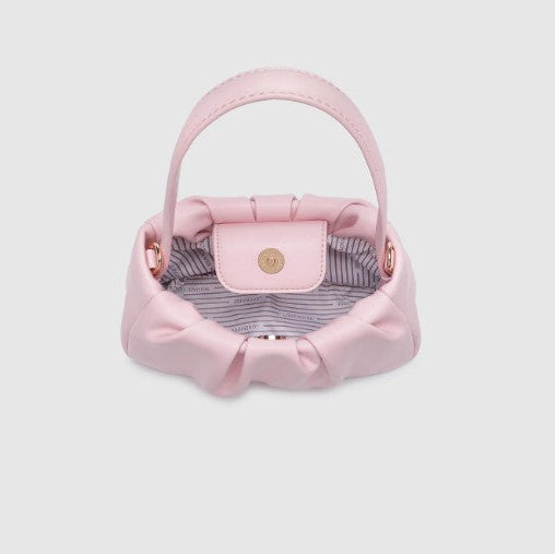 Louenhide Uma Pink Handbag – Vegan Leather Mini Top Handle Bag