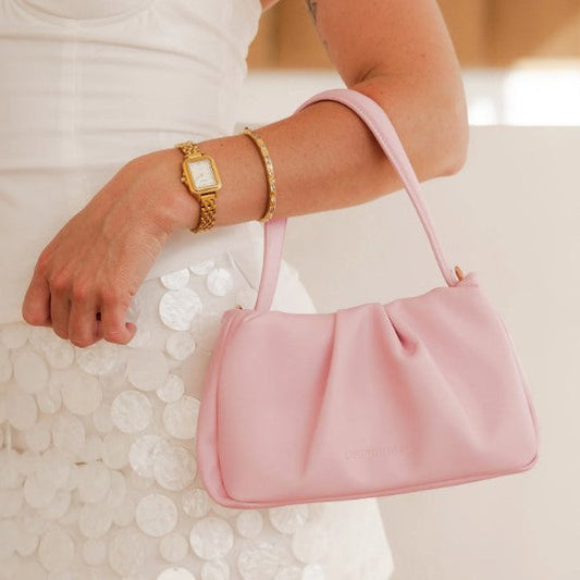 Louenhide Uma Pink Handbag – Vegan Leather Mini Top Handle Bag