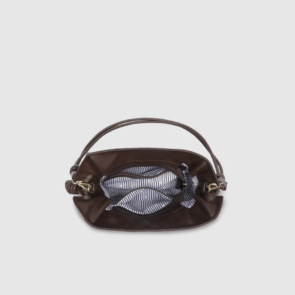 Louenhide - Yumi Vegan Leather Crossbody Bag - Chocolate