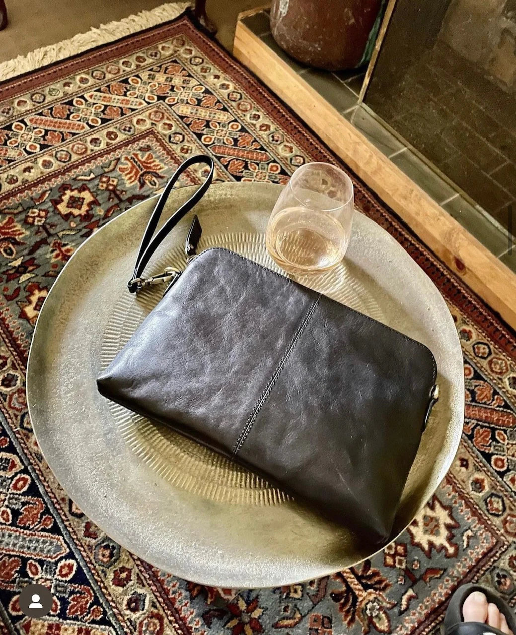 Maddison Leather Handbag - Black