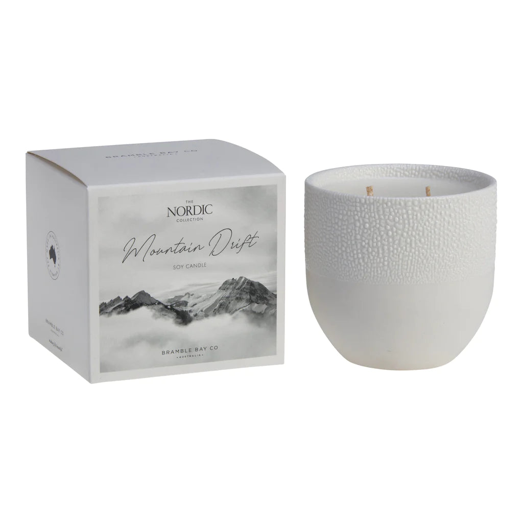 Nordic Ceramic Candles - Mountain Drift