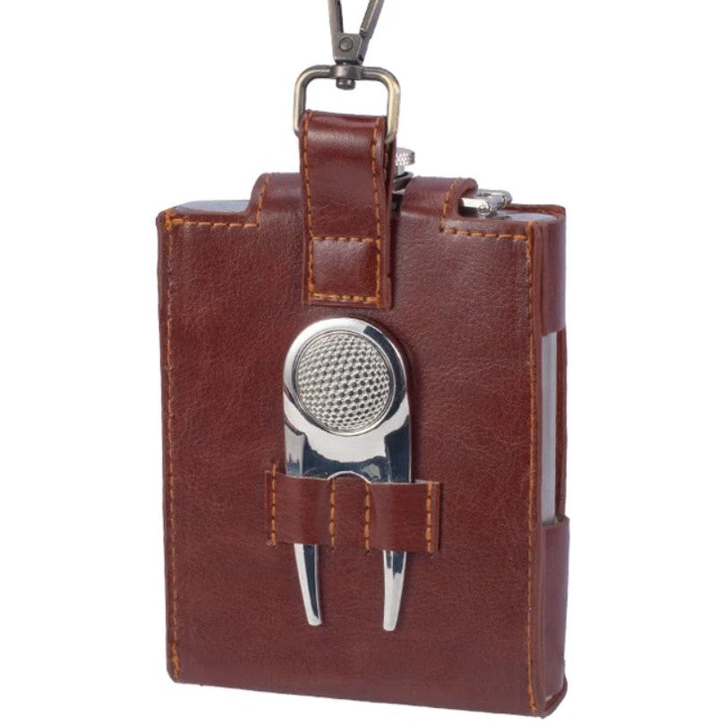 Golfers Luxury Hip Flask Set