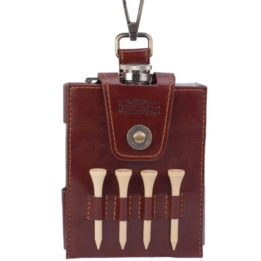 Golfers Luxury Hip Flask Set