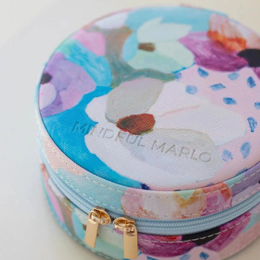 Mindful Marlo Travel Jewellery Case - Fleur