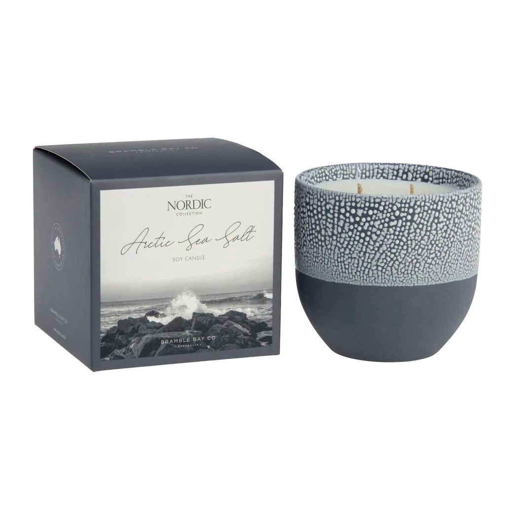 Nordic Ceramic Candles - Arctic Sea Salt