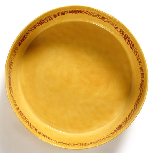 Ottolenghi FEAST Salad Bowl – Yellow with Red Stripes