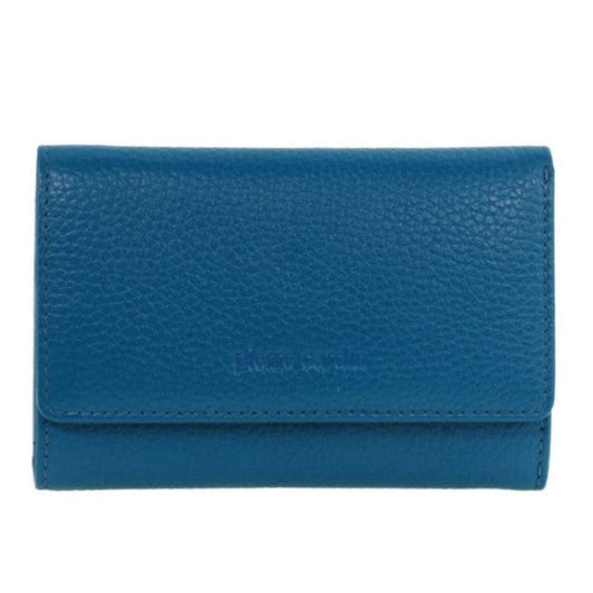 Blue wallet on a white background