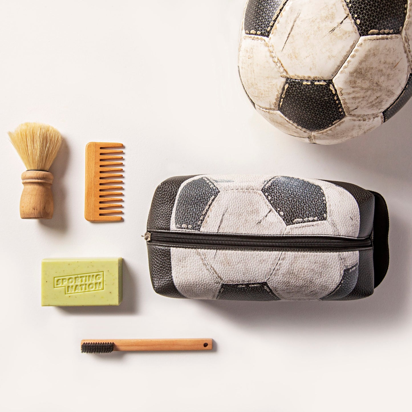 Sporting Nation Vintage Soccer Ball Toiletry Bag