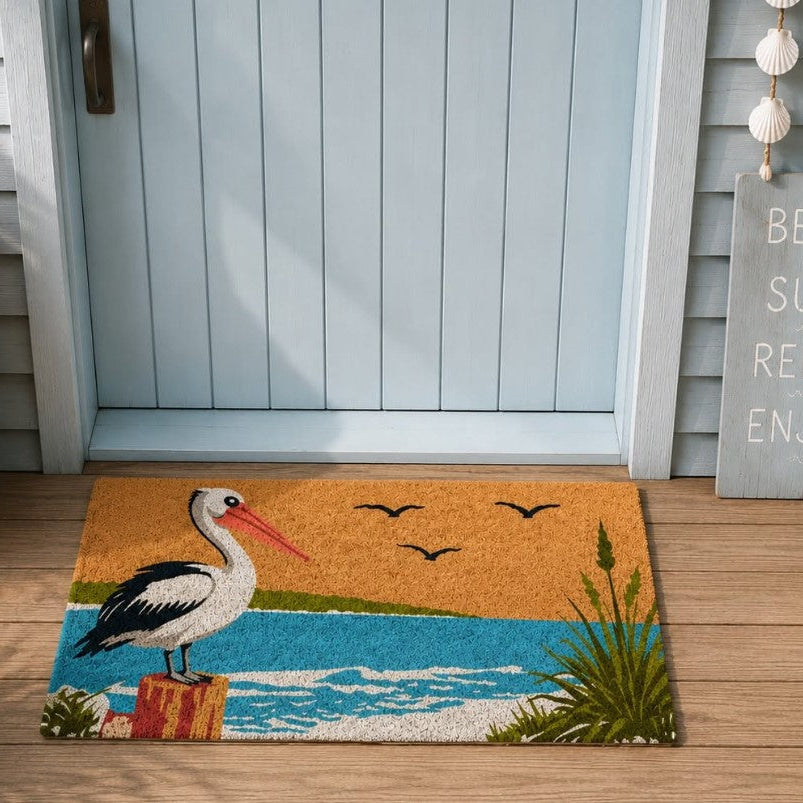 Premium Natural Coir Doormat 45 x 75cm : Pelican Beach