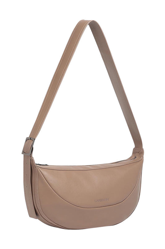 Louenhide Stevie sling bag coffee with adjustable shoulder strap