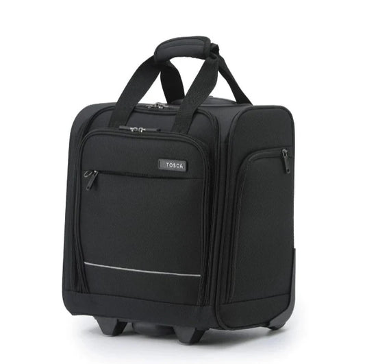 TOSCA So Lite Under Seat Carry On | Lightweight & Airline-Friendly - Black - 38cm