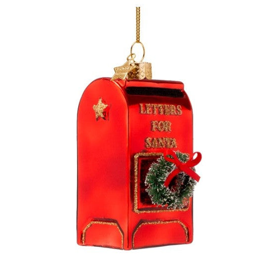 Vondels Christmas Tree Ornament –  Red Santa's Mailbox