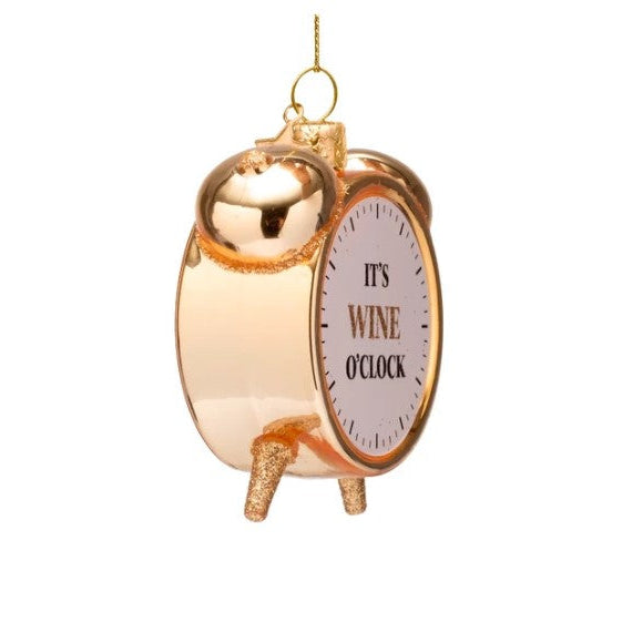 Vondels Christmas Tree Ornament –  Wine O'Clock Alarm