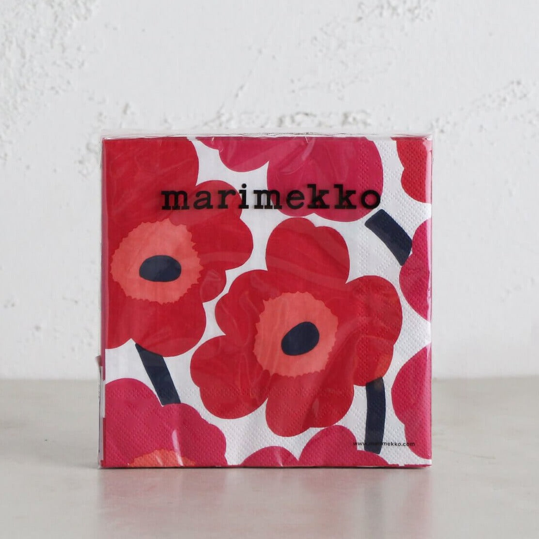 Marimekko_Unikko_Red_Pink_Napkins