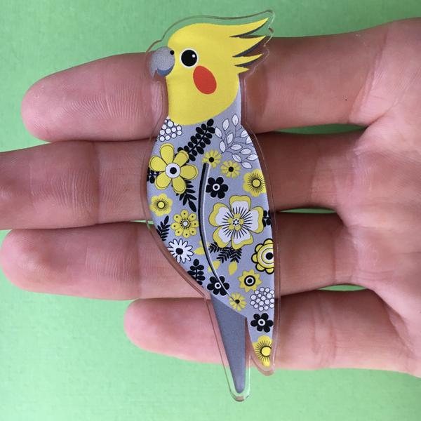 Brooch - Cockatiel